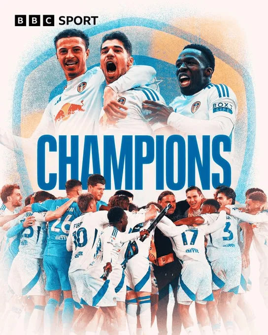 英冠结局：利兹联百分夺冠；卢顿2年2降；考文垂等4队附加赛